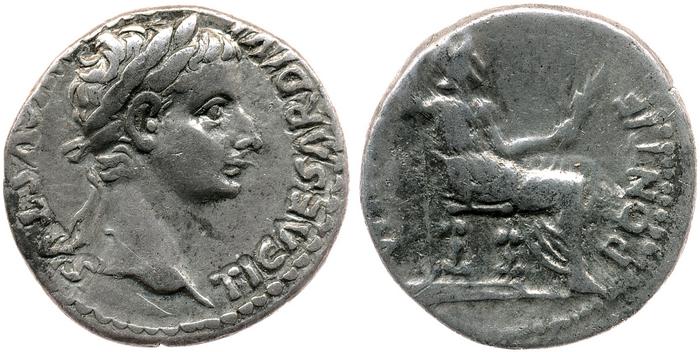 RIC I (second edition) Tiberius 28, реверс, bm