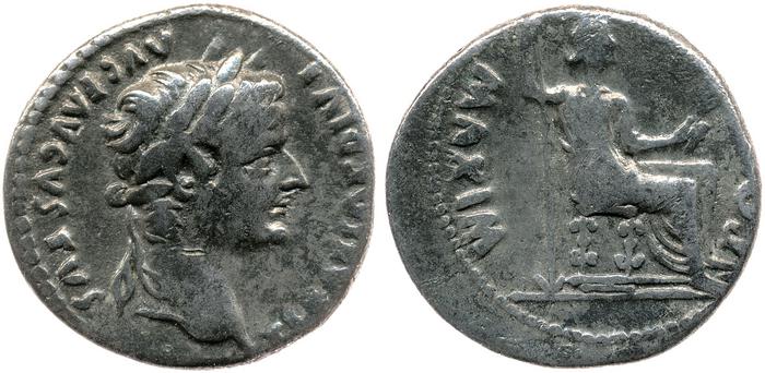 RIC I (second edition) Tiberius 28, реверс, bm