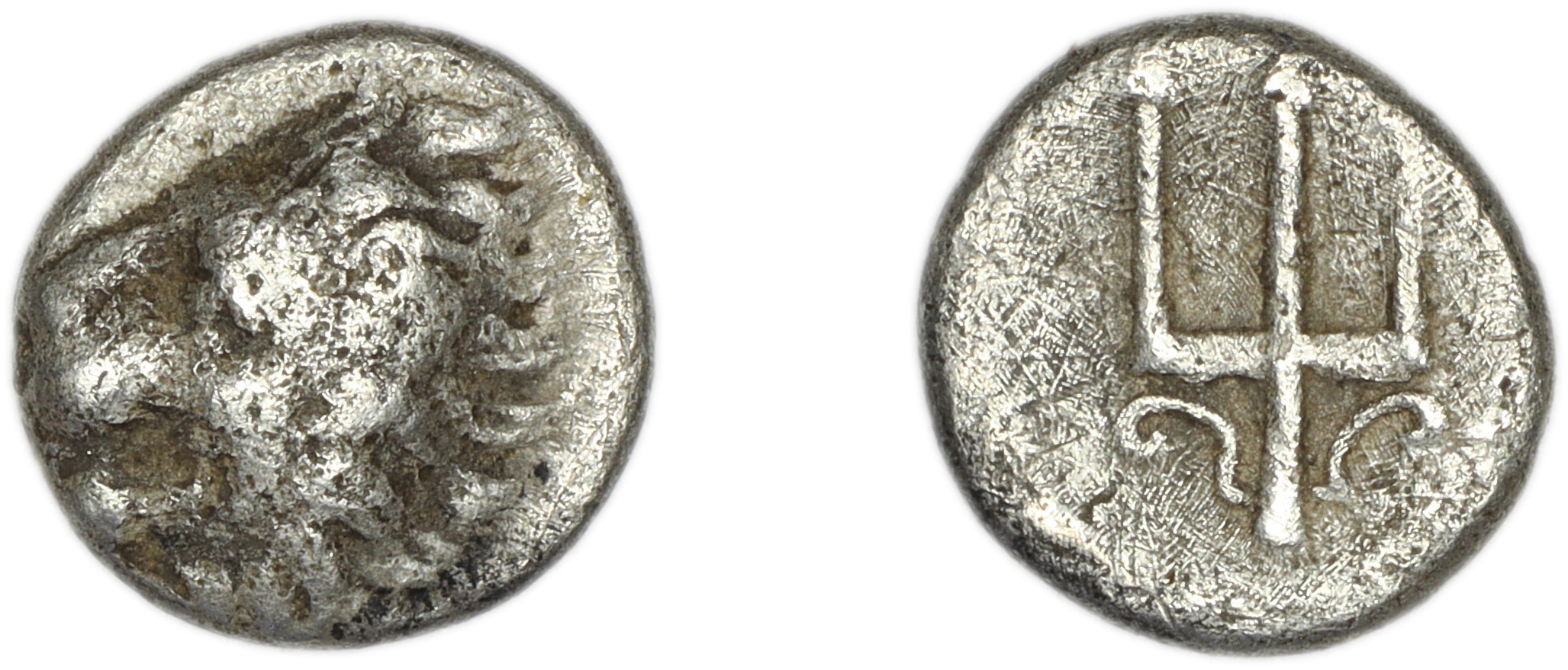 Mausolus of Caria Mylasa Konuk 1998 B2, аверс, bm