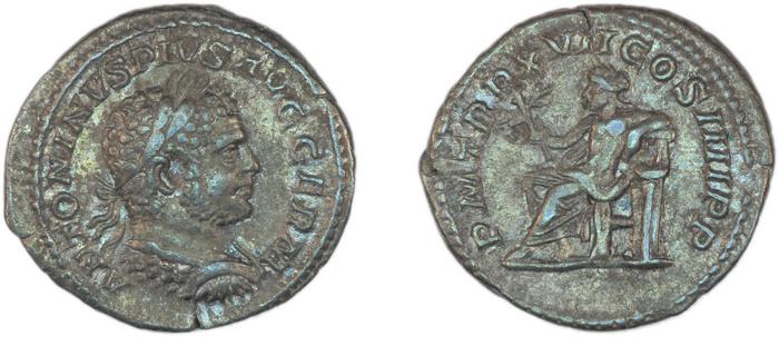 RIC IV Caracalla 238A, реверс, bm