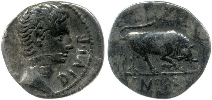 RIC I (second edition) Augustus 167A, реверс, bm