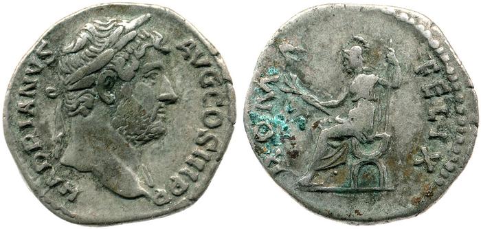 RIC II, Part 3 (second edition) Hadrian 1416, реверс, bm