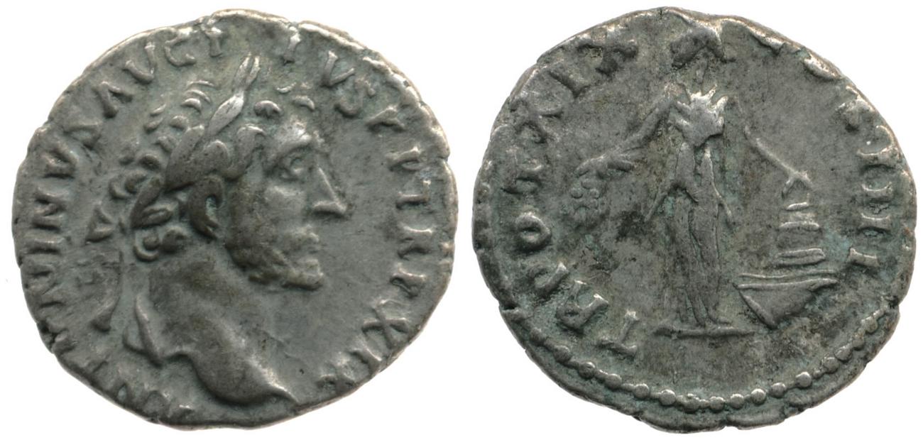 RIC III Antoninus Pius 249, аверс, bm