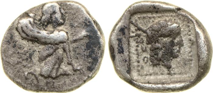 Orou, Carian dynast Uncertain Carian mint G Konuk 2007a Type 3, реверс, bm