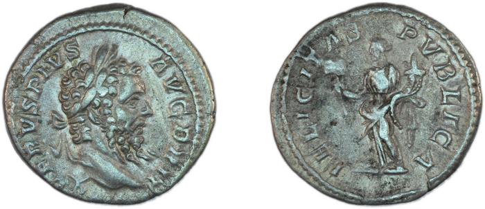 RIC IV Septimius Severus 331, реверс, bm