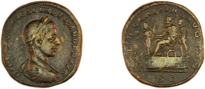 реверс RIC IV Severus Alexander 566