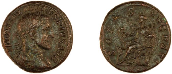 RIC IV Maximinus Thrax 66, реверс, bm