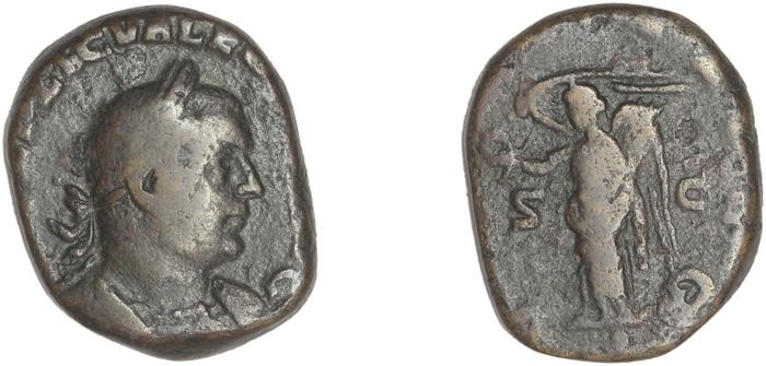 RIC V Valerian 177, реверс, bm