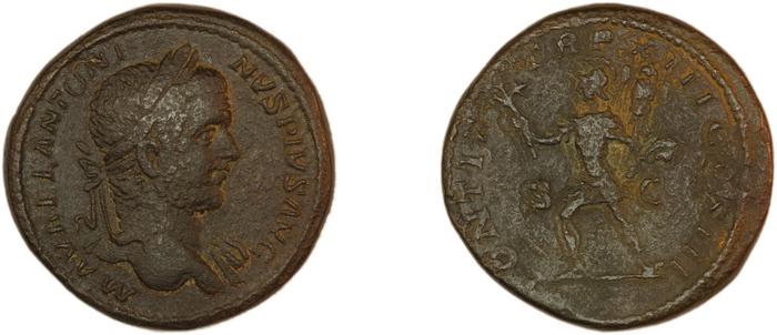 реверс RIC IV Caracalla 450B