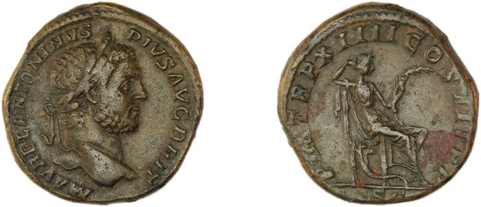 реверс RIC IV Caracalla 480A
