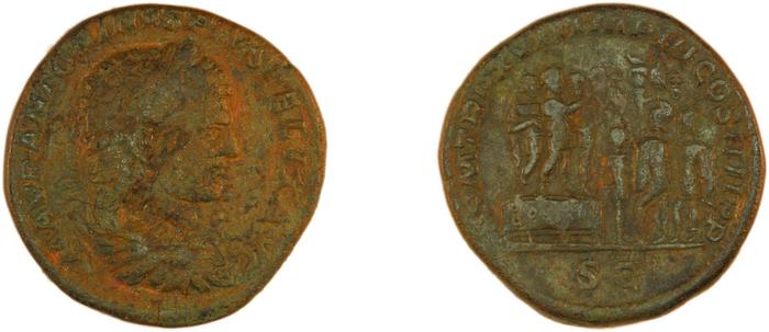 реверс RIC IV Caracalla 525C