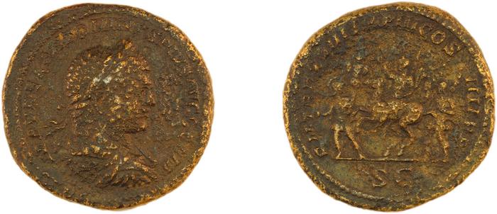 RIC IV Caracalla 546, реверс, bm
