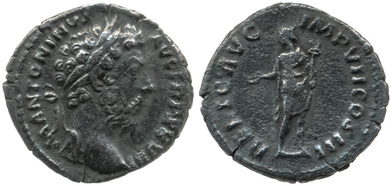 аверс RIC III Marcus Aurelius 309