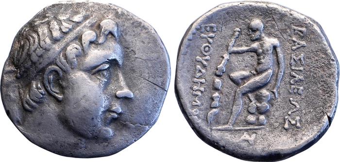 аверс Bactrian and Indo-Greek Coinage Euthydemus I 2