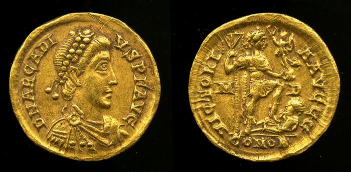 RIC X Honorius 1205, реверс, bm