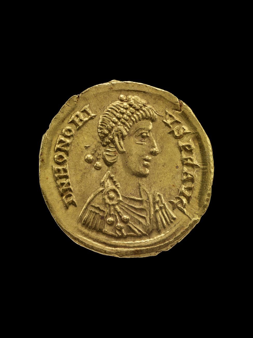 RIC X Honorius 1287, аверс, bm