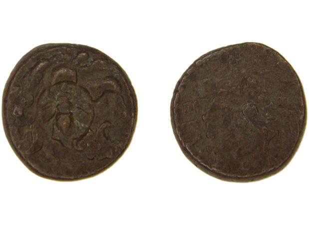 реверс Erythrae Kinns 1980 Period III.2, AE 10