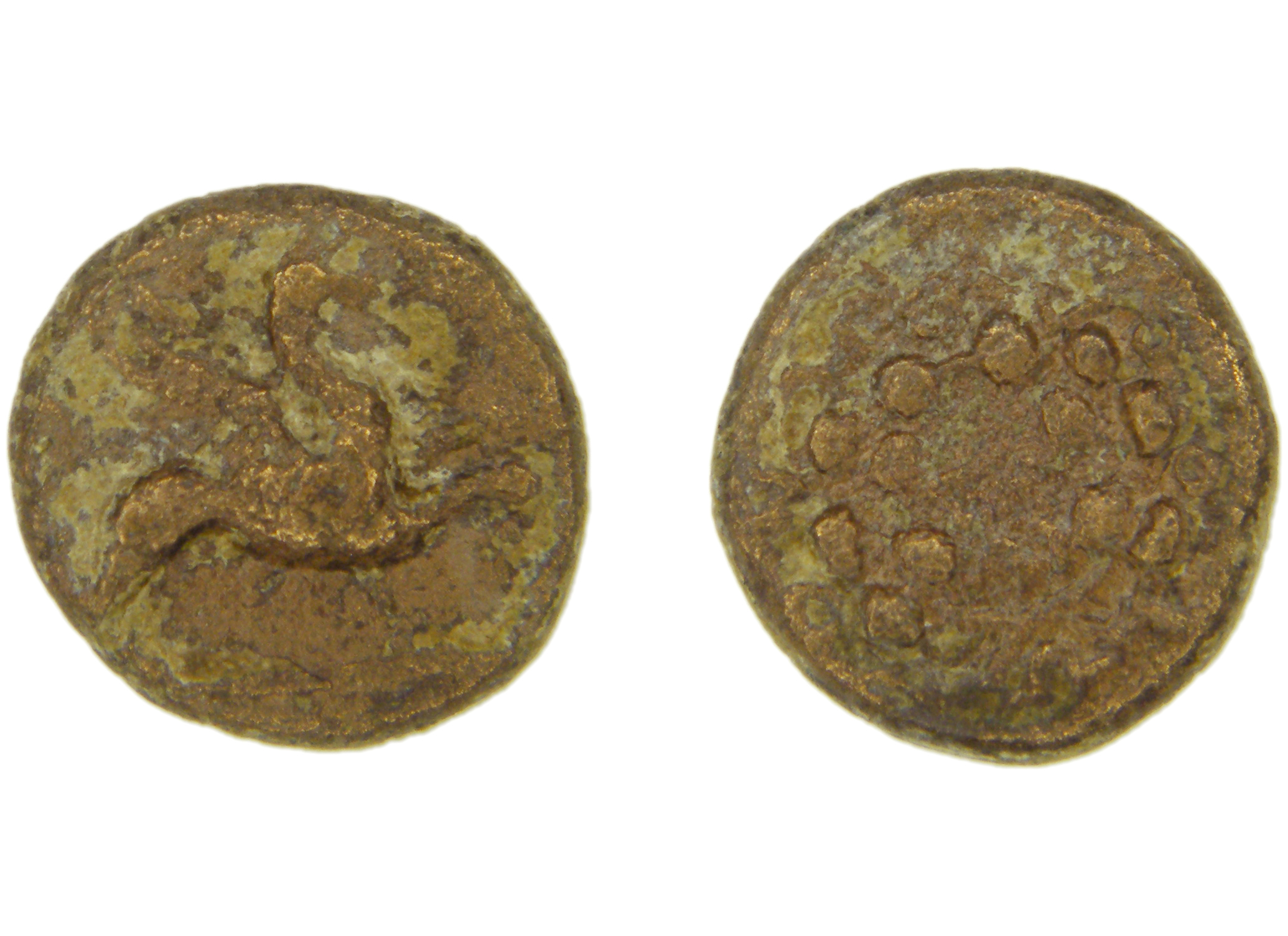 аверс Teos Kinns 1980 Period I.2, AE 9