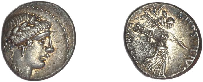 RRC 448/1a, реверс, bm