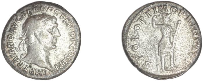 RIC II Trajan 202, реверс, bm