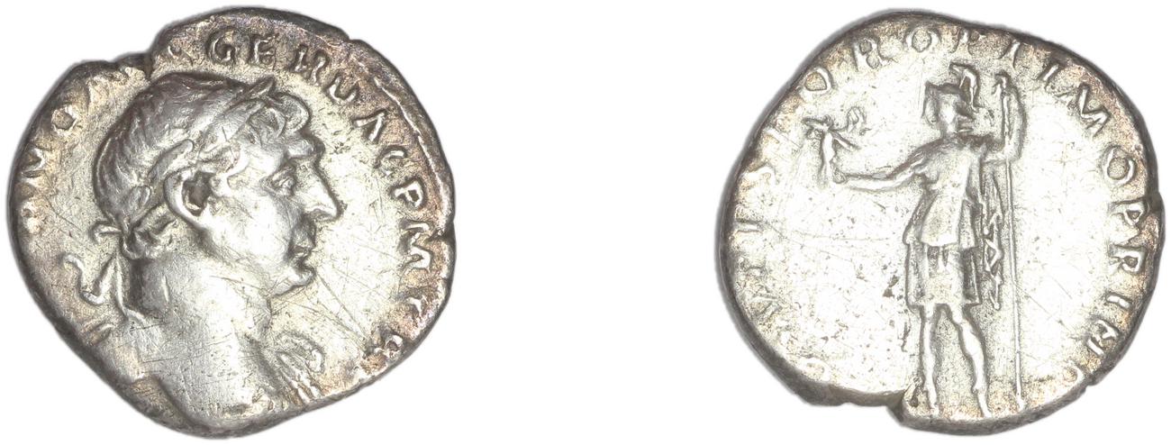 RIC II Trajan 115, аверс, bm