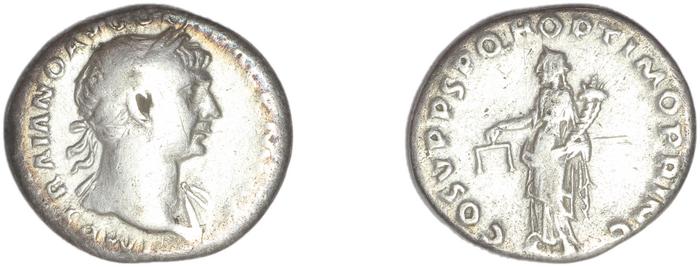 RIC II Trajan 118, реверс, bm