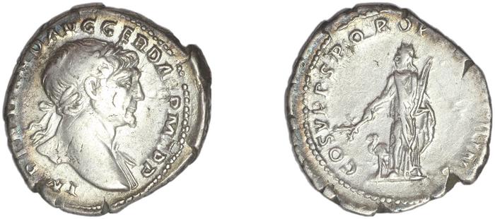 RIC II Trajan 142, реверс, bm