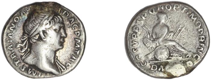RIC II Trajan 96, реверс, bm