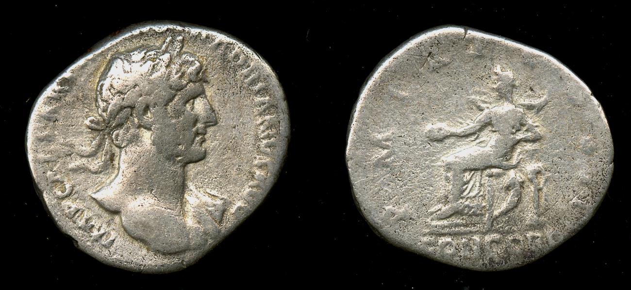 RIC II, Part 3 (second edition) Hadrian 108, аверс, bm