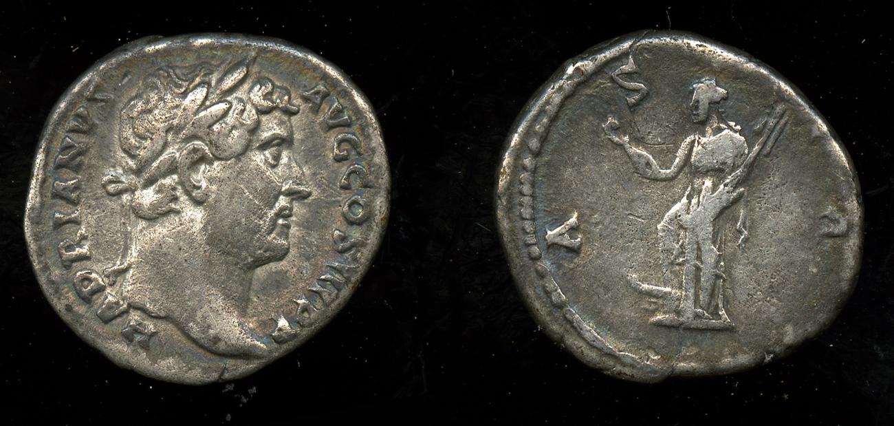 RIC II, Part 3 (second edition) Hadrian 1506, аверс, bm
