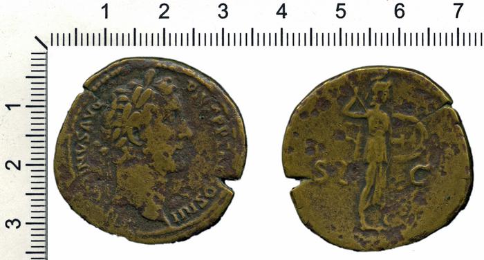 RIC III Antoninus Pius 779, реверс, bm