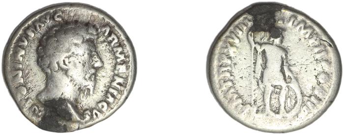 RIC III Marcus Aurelius 91, реверс, bm