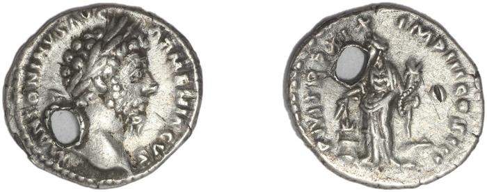 RIC III Marcus Aurelius 142, реверс, bm
