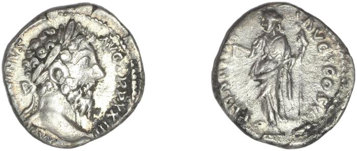 реверс RIC III Marcus Aurelius 203