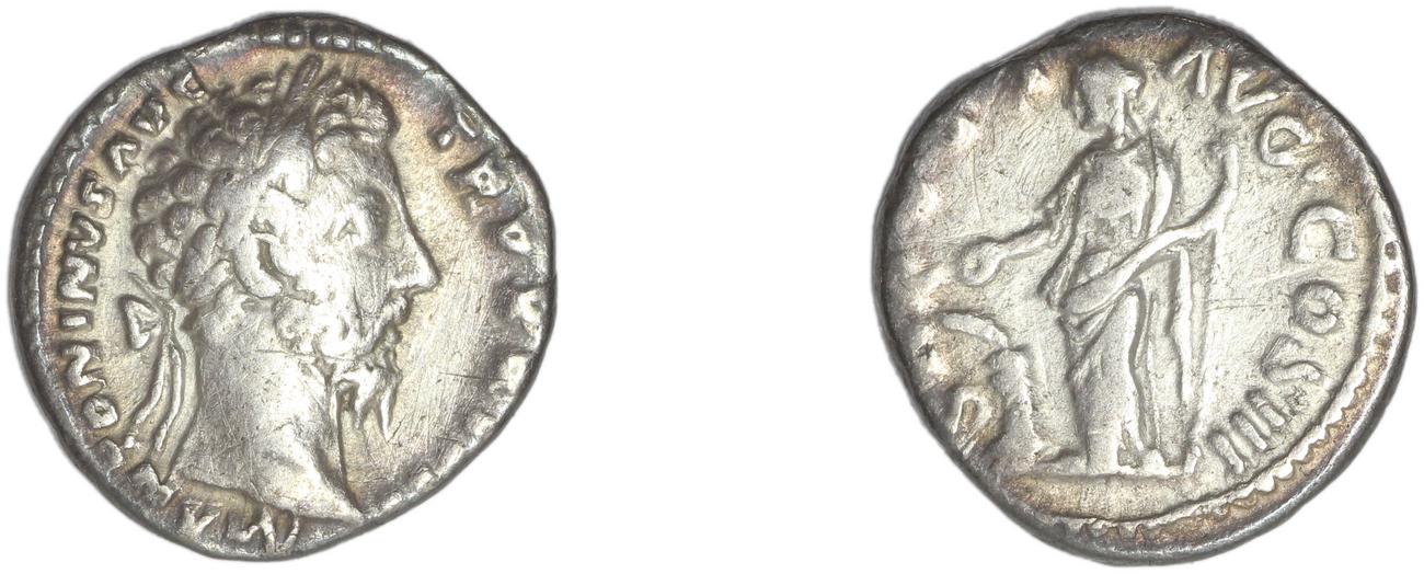 RIC III Marcus Aurelius 222, аверс, bm