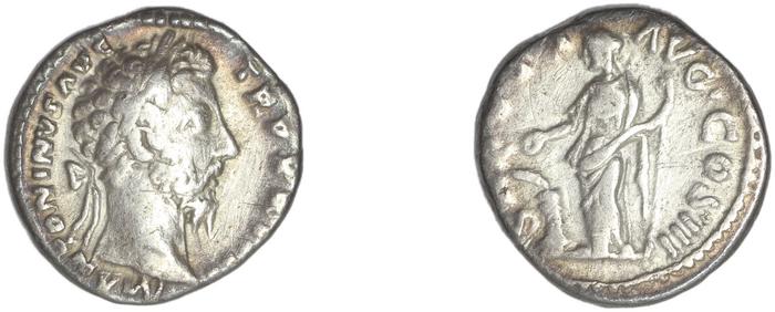 RIC III Marcus Aurelius 222, реверс, bm