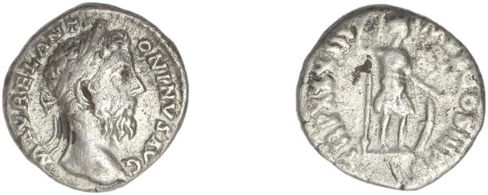 RIC III Marcus Aurelius 406, реверс, bm
