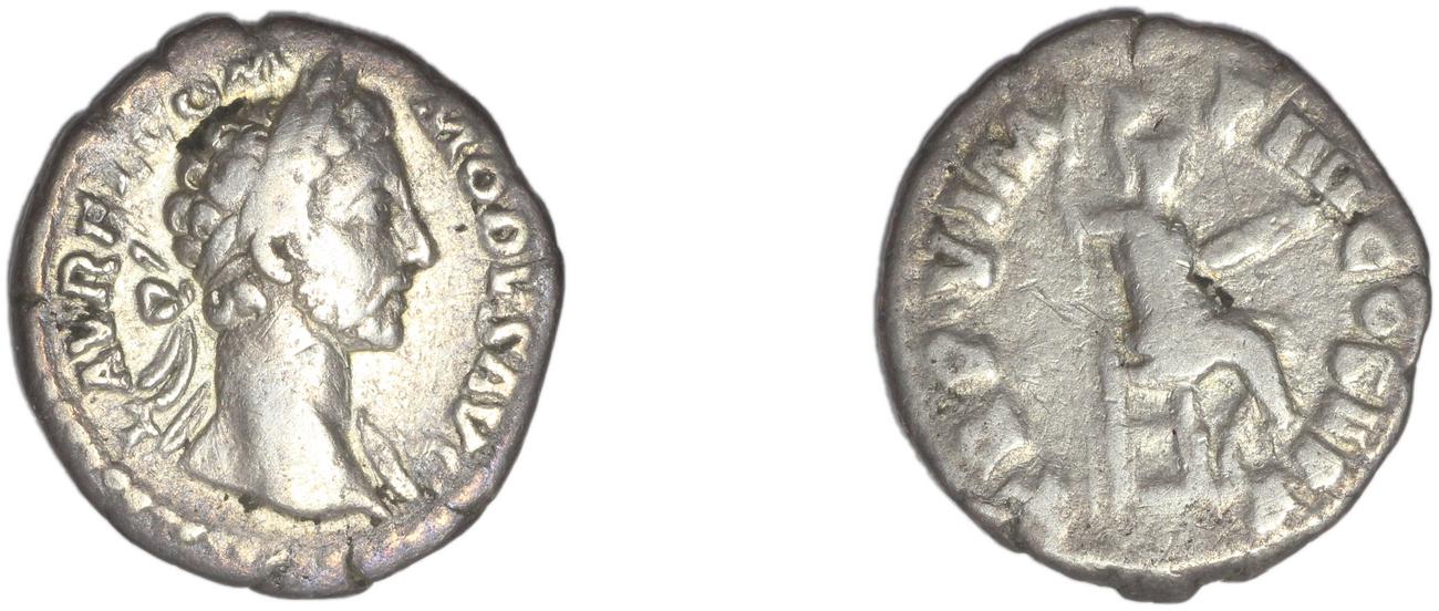 RIC III Marcus Aurelius 1, obverse, bm