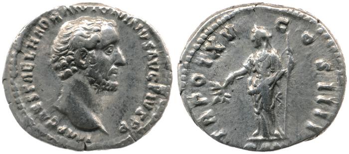 RIC III Antoninus Pius 216A, реверс, bm