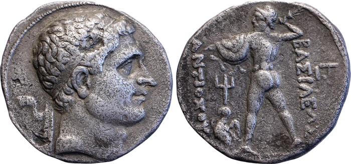 Antiochus Nicator of Bactria obv