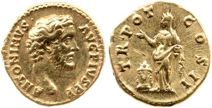реверс RIC III Antoninus Pius 53A