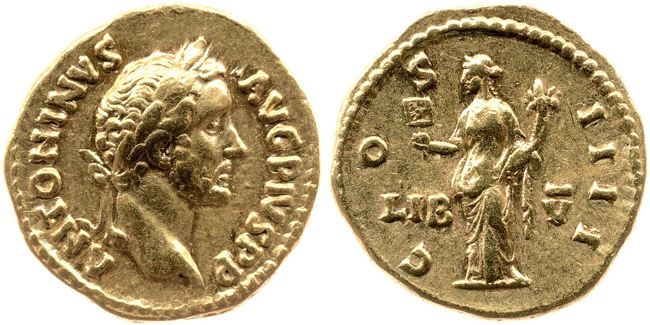 RIC III Antoninus Pius 138c, аверс, bm