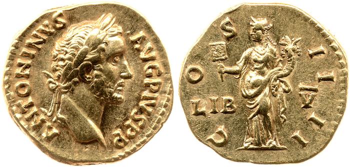 RIC III Antoninus Pius 138c, реверс, bm