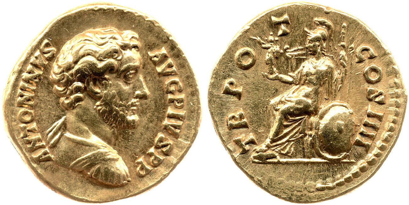 RIC III Antoninus Pius 147b, аверс, bm
