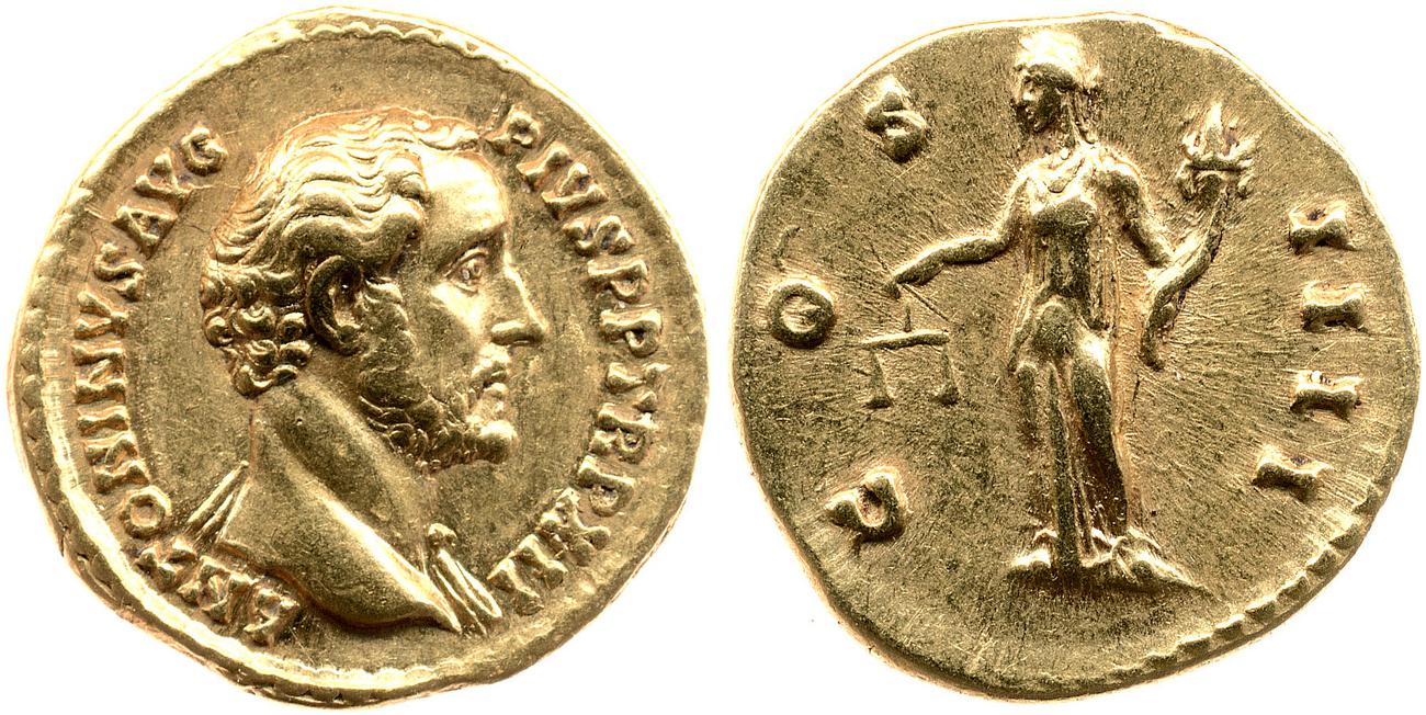 RIC III Antoninus Pius 177a, аверс, bm
