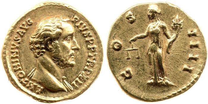 RIC III Antoninus Pius 177a, реверс, bm