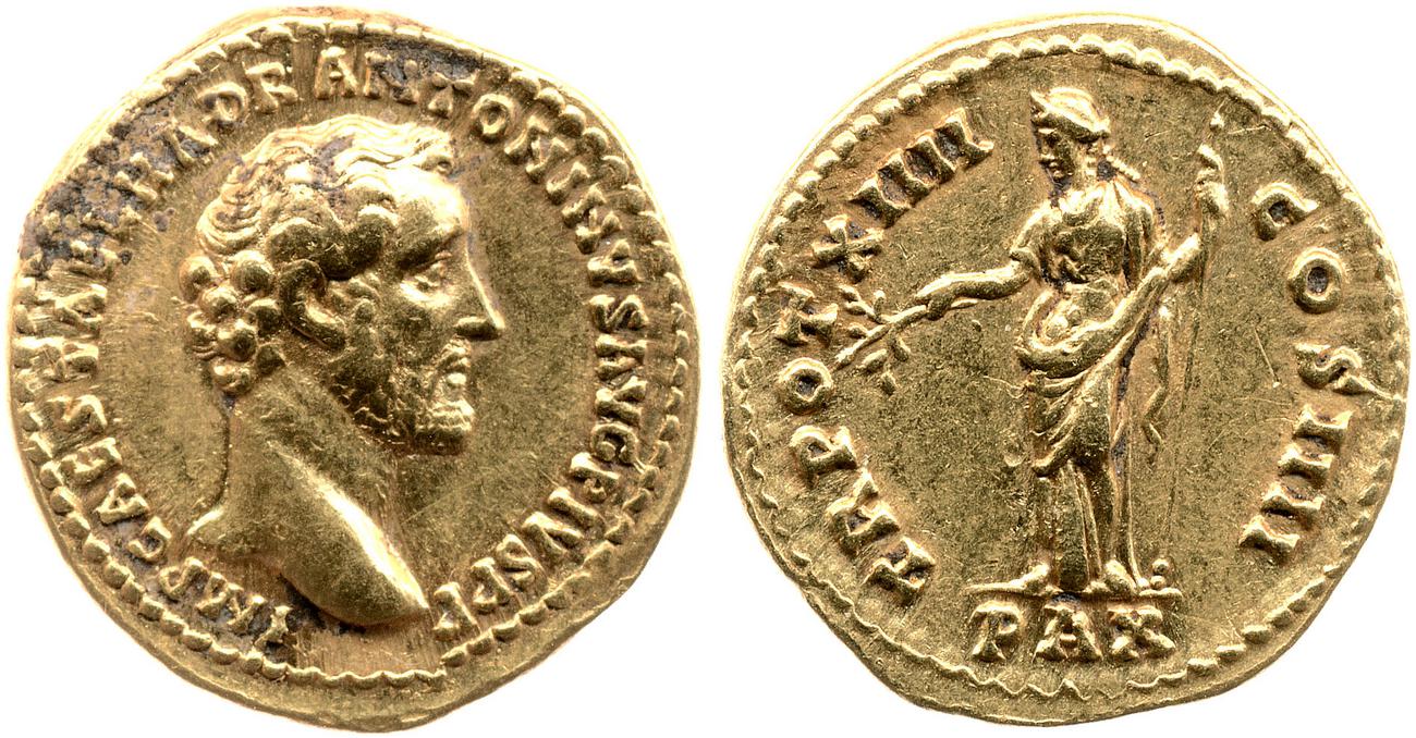 RIC III Antoninus Pius 200A, аверс, bm