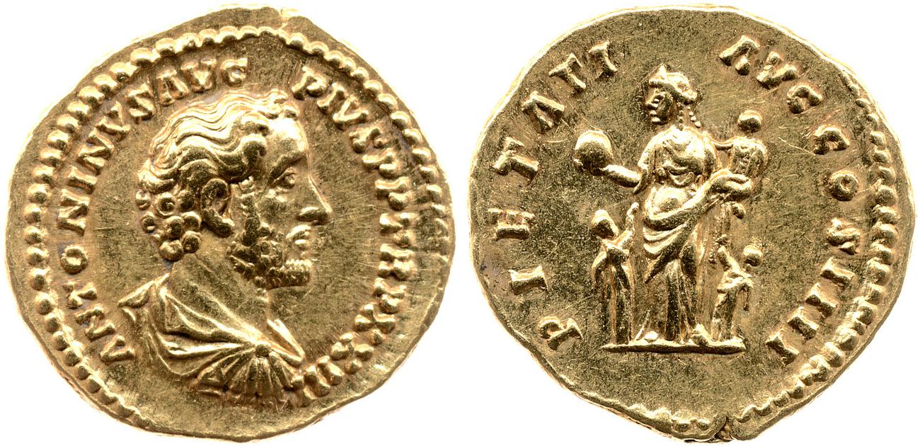 RIC III Antoninus Pius 302B, аверс, bm