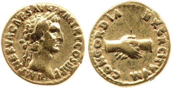 RIC II Nerva 14, реверс, bm