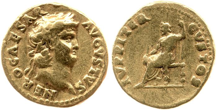 RIC I (second edition) Nero 52, реверс, bm